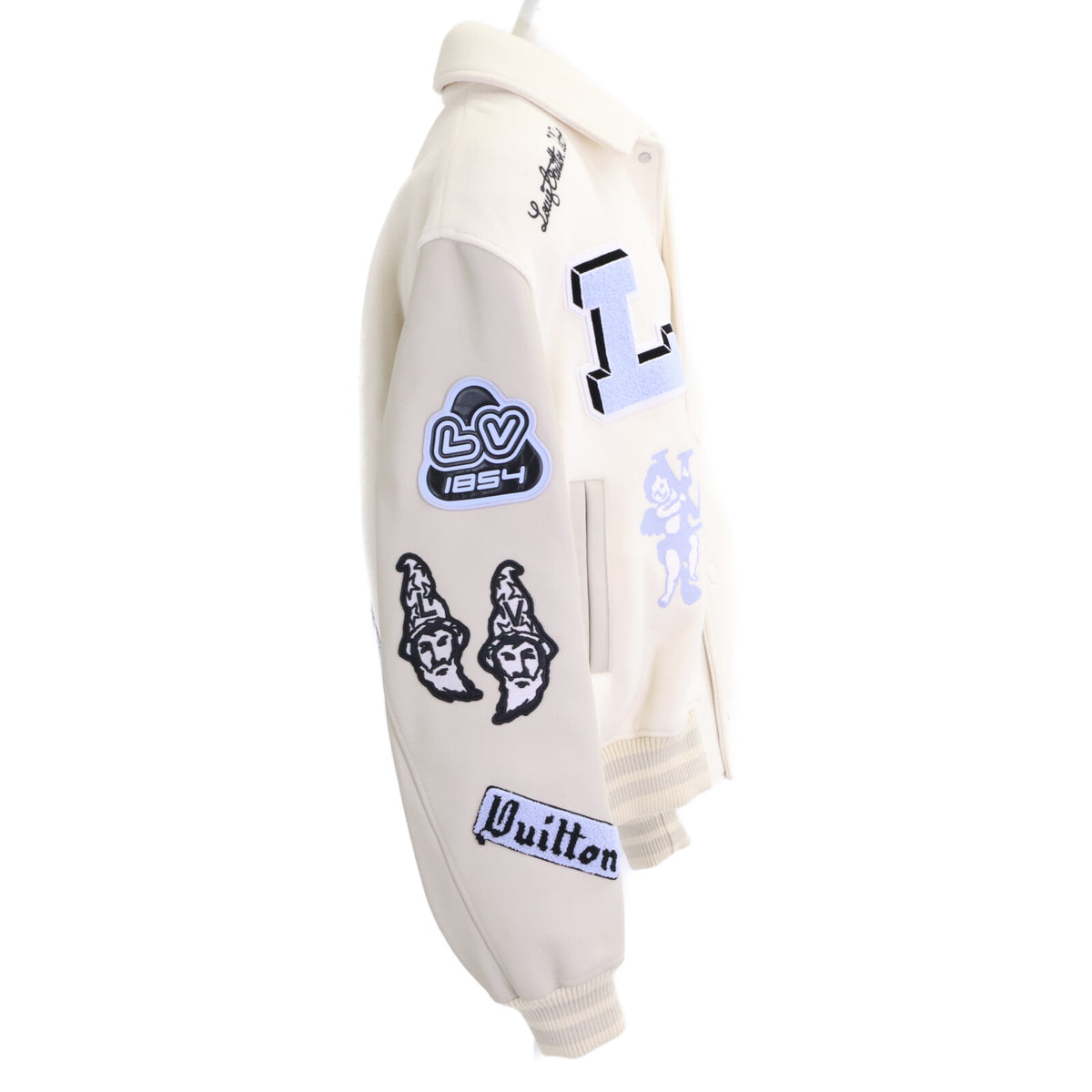 LOUIS VUITTON RM222 Multi-Patch Varsity Jacket Size 58