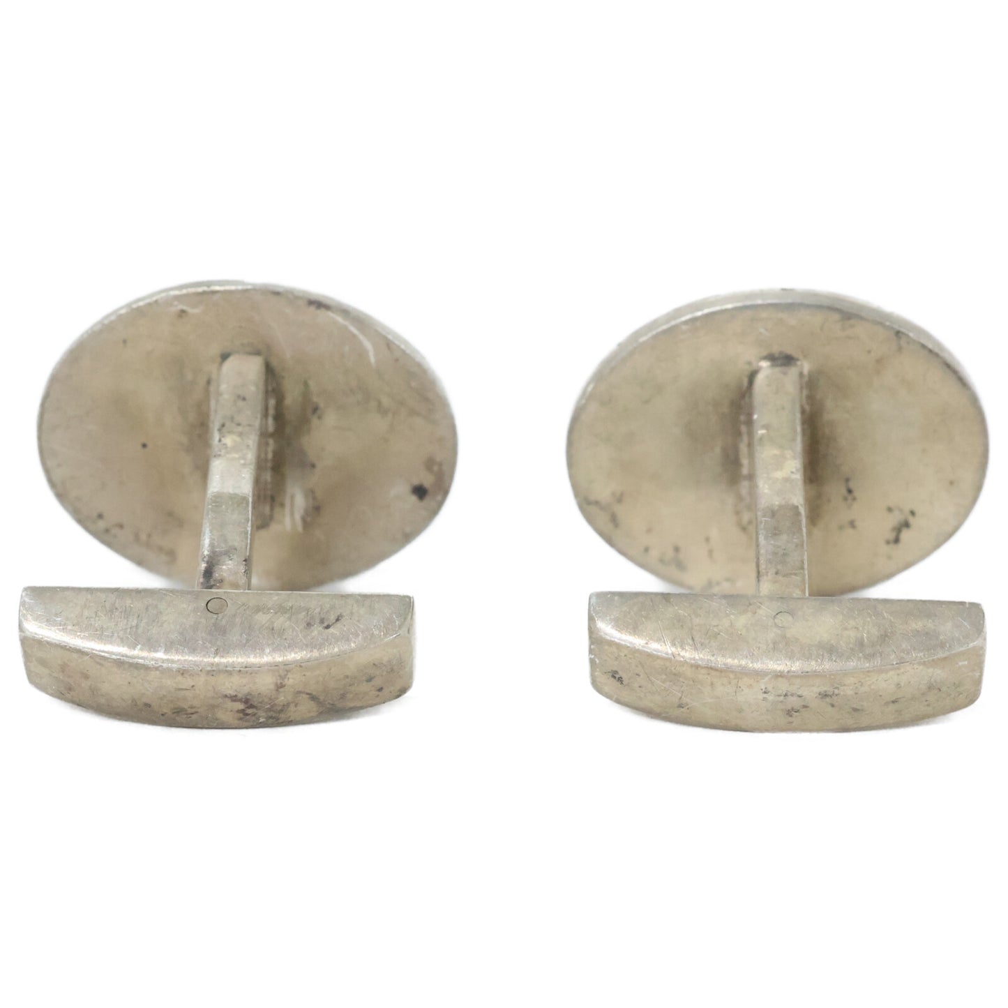 TIFFANY&Co. Sterling Silver Round Mesh Cufflinks