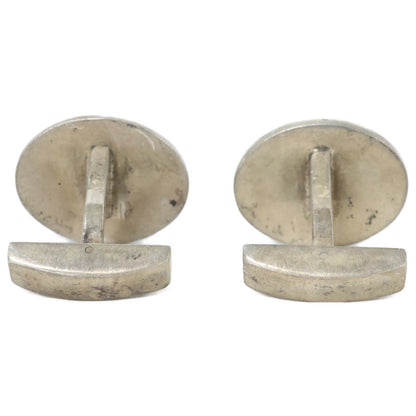 TIFFANY&Co. Sterling Silver Round Mesh Cufflinks
