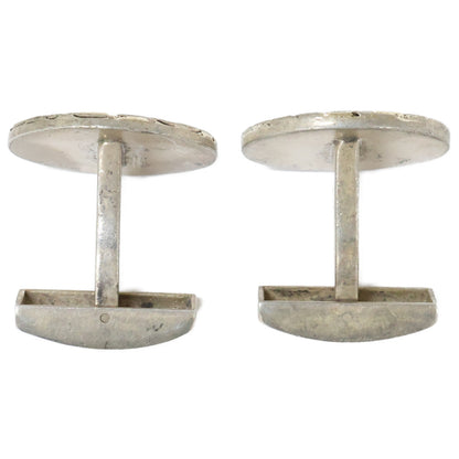TIFFANY&Co. Sterling Silver Round Mesh Cufflinks