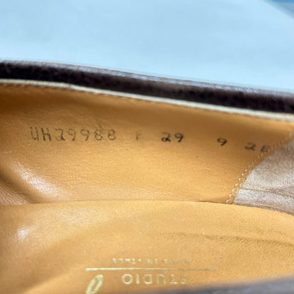 SalvatoreFerragamo Gancini Leather Loafers Dark Brown Size 9