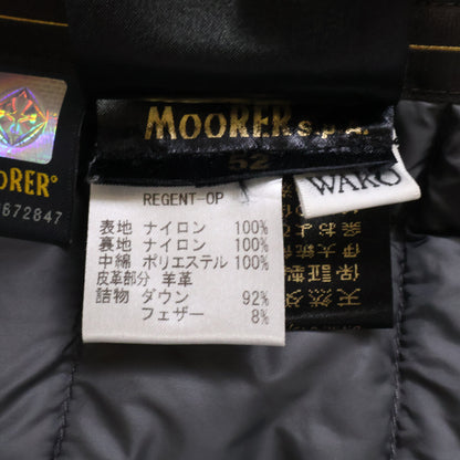 MOORER REGENT-OP Nylon Down Jacket Black Size 52