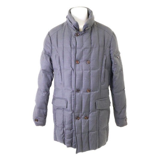 MOORER MORRIS-L Wool Double-Breasted Down Coat Gray Size 54