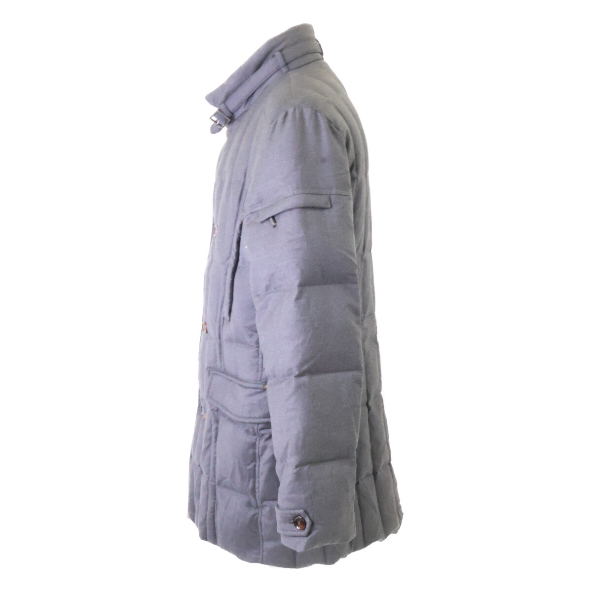 MOORER MORRIS-L Wool Double-Breasted Down Coat Gray Size 54