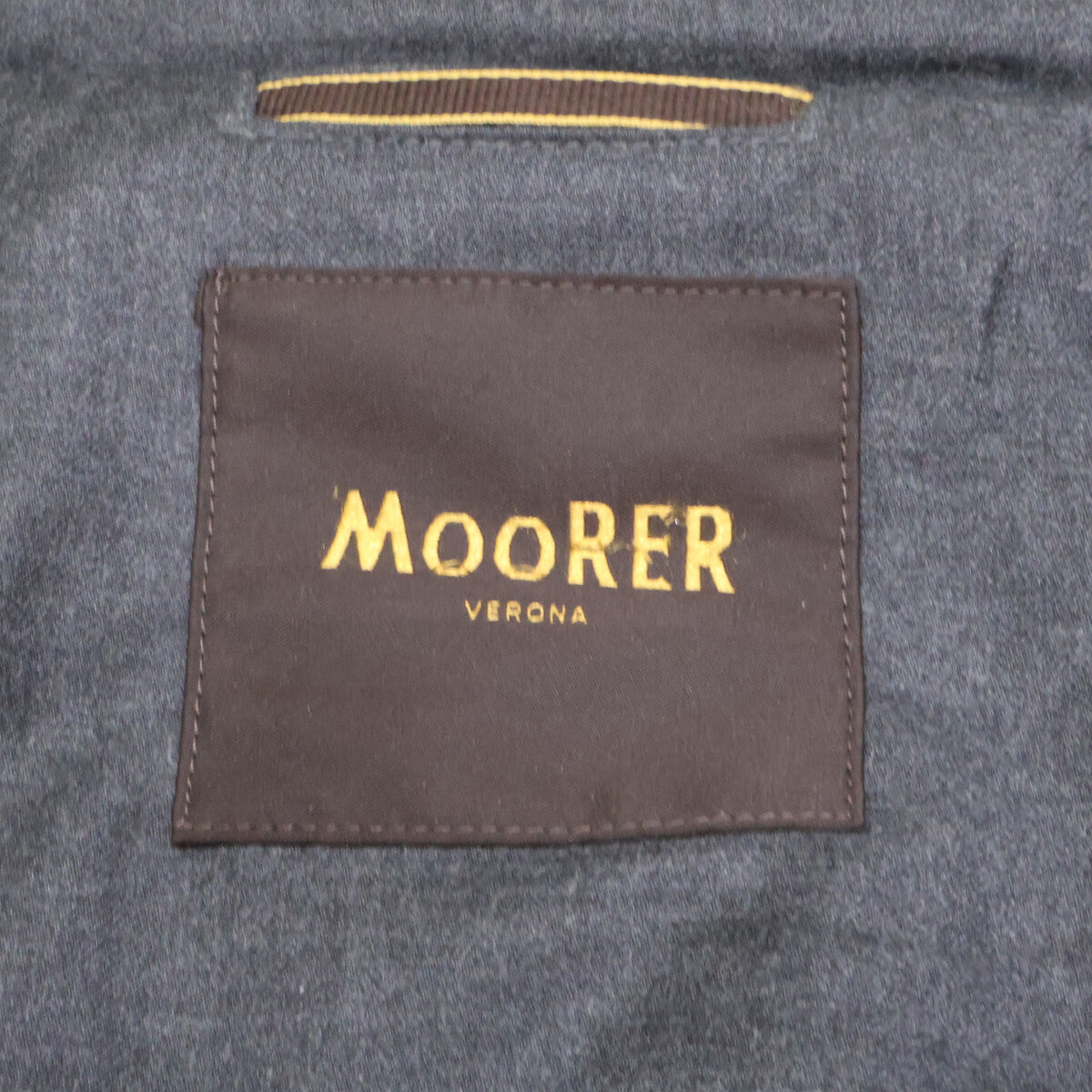 MOORER MORRIS-L Wool Double-Breasted Down Coat Gray Size 54
