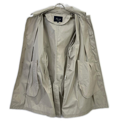 Papas Nylon Soutien Collar Coat Beige Size LL