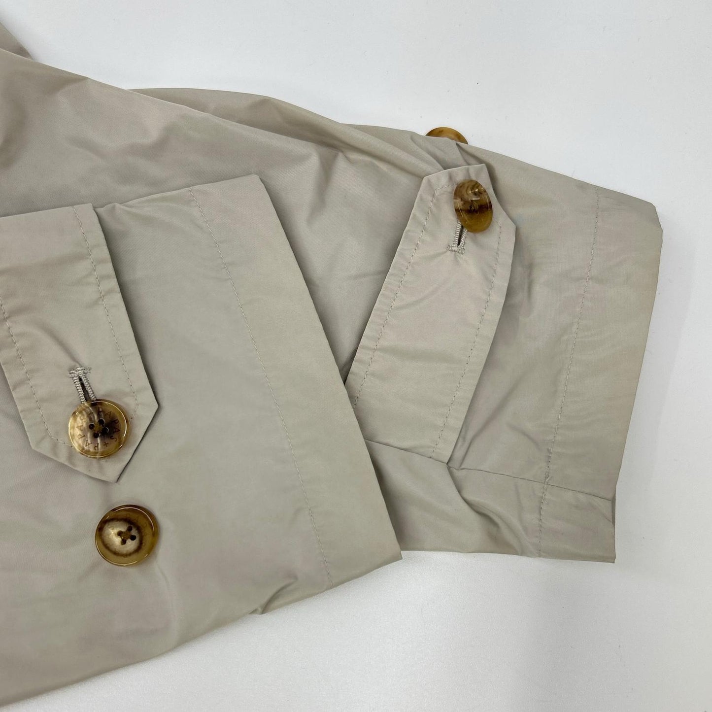 Papas Nylon Soutien Collar Coat Beige Size LL