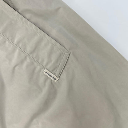 Papas Nylon Soutien Collar Coat Beige Size LL