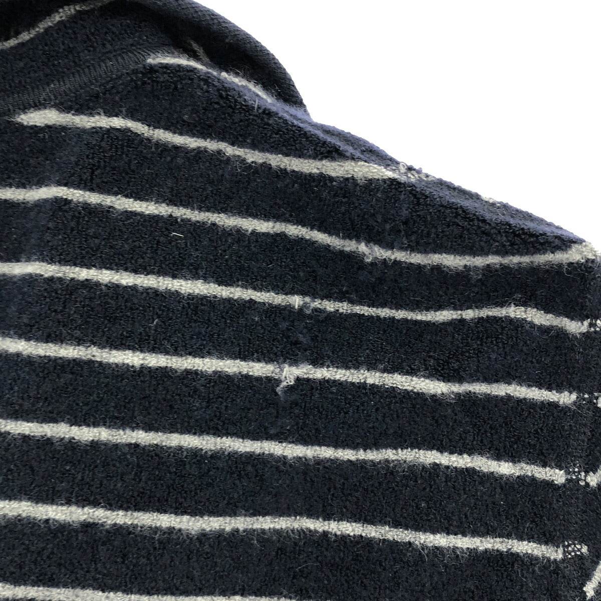 GIORGIOARMANI Navy Cashmere Blend Stripe Cardigan Size 52