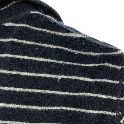 GIORGIOARMANI Navy Cashmere Blend Stripe Cardigan Size 52