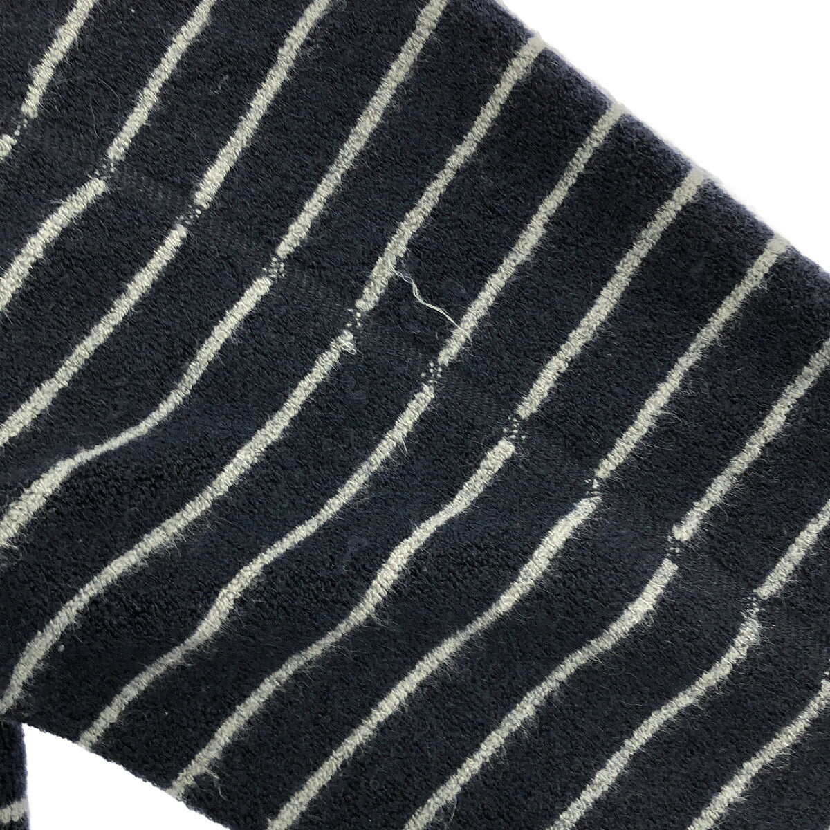 GIORGIOARMANI Navy Cashmere Blend Stripe Cardigan Size 52