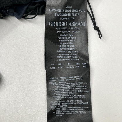 GIORGIOARMANI '21 Navy UPTON Single-Breasted Jacket Size 52R