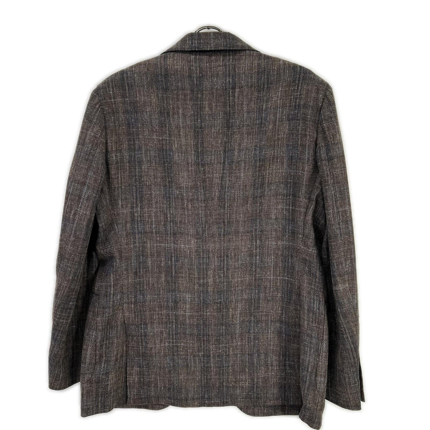 LARDINI JR0526AQ Wool Linen Cotton Blazer Brown Size 52