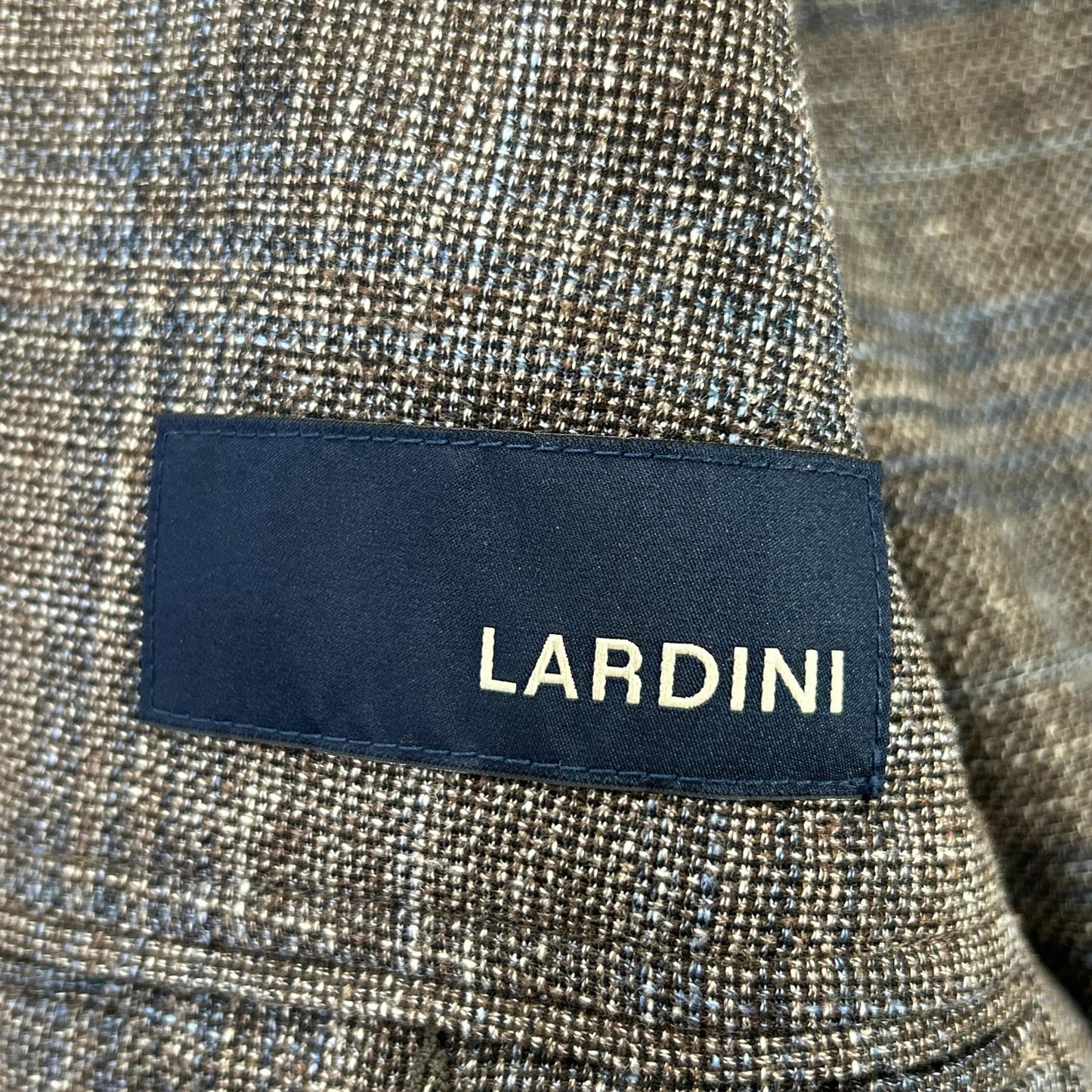 LARDINI JR0526AQ Wool Linen Cotton Blazer Brown Size 52
