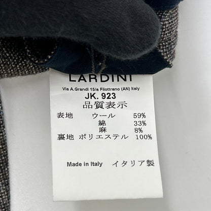 LARDINI JR0526AQ Wool Linen Cotton Blazer Brown Size 52