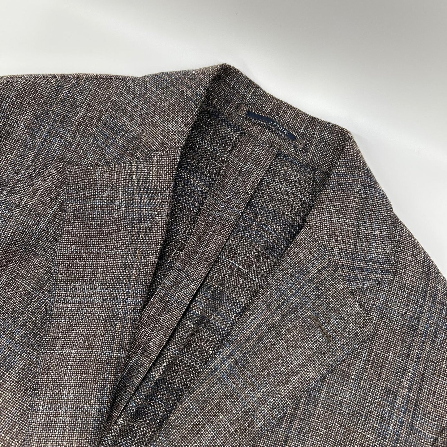 LARDINI JR0526AQ Wool Linen Cotton Blazer Brown Size 52