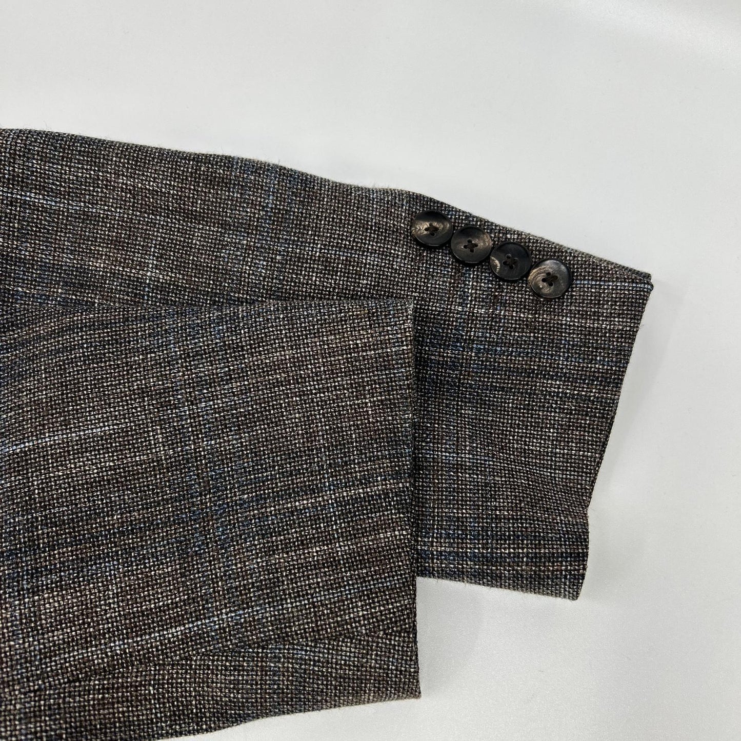 LARDINI JR0526AQ Wool Linen Cotton Blazer Brown Size 52
