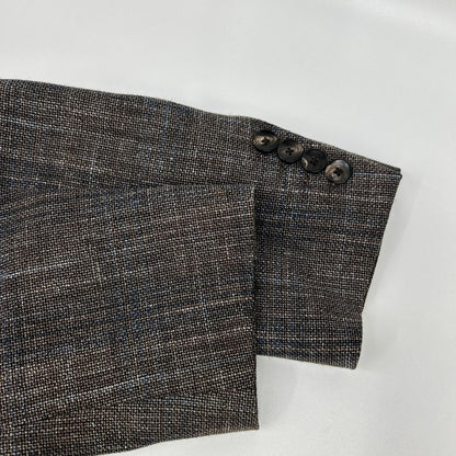 LARDINI JR0526AQ Wool Linen Cotton Blazer Brown Size 52