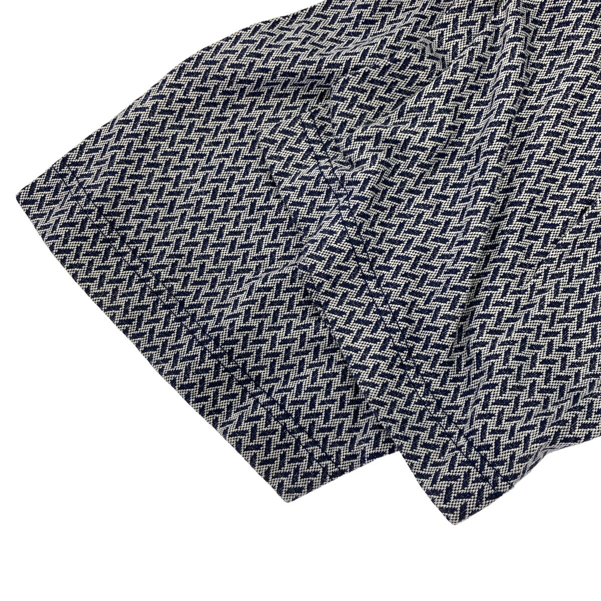 Christian Dior Navy Cotton All-Over Polo Shirt Size L