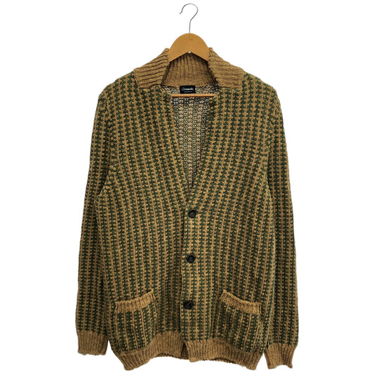 Drumohr Beige Green Linen Cotton Knit Cardigan Size 50