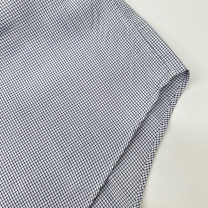 HERMES Blue Striped Gold Selier Button Long Sleeve Shirt Size 41/16