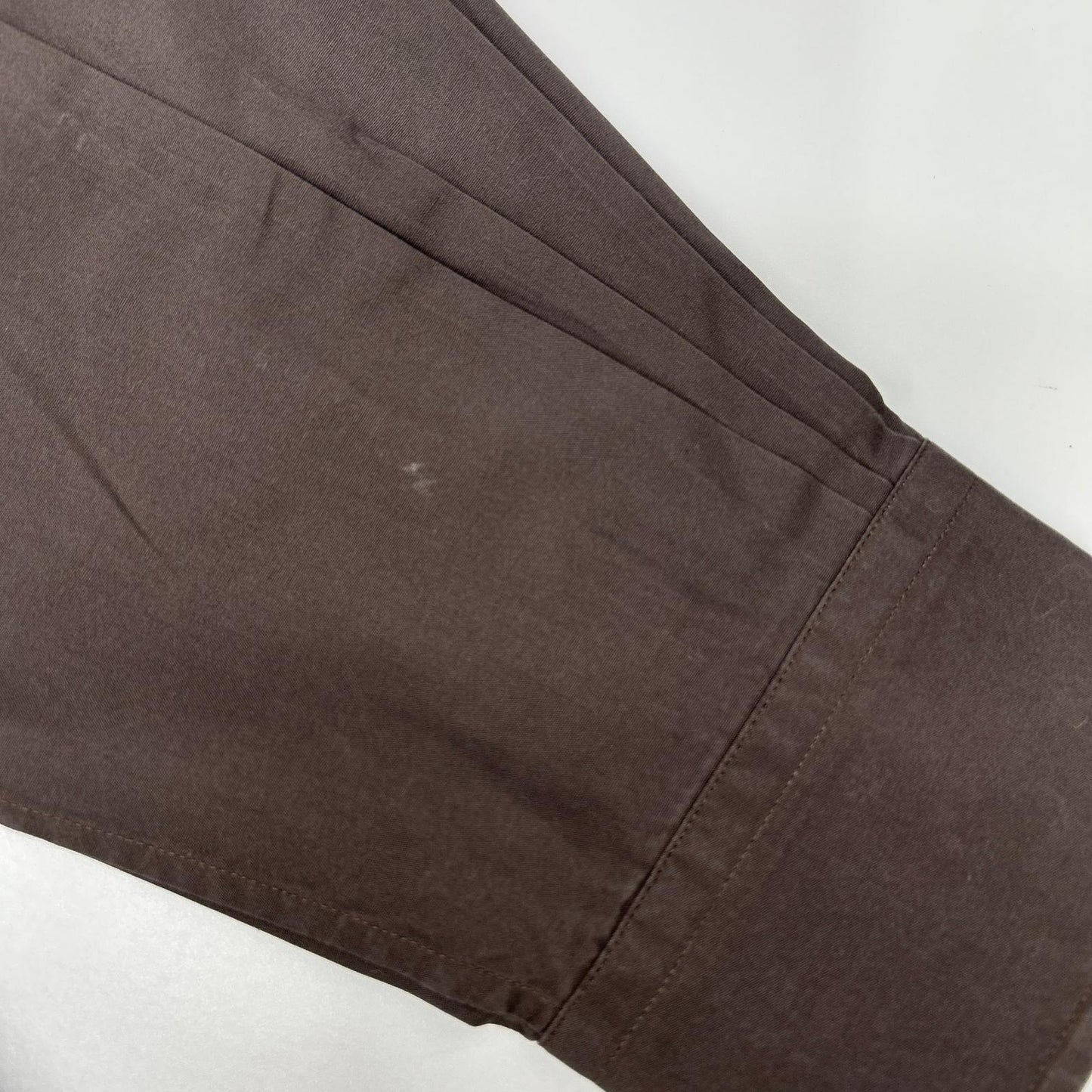HERMES Brown Selier Button Long Sleeve Shirt Size 41/16