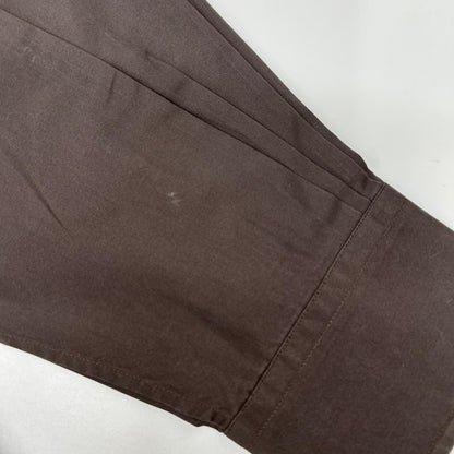 HERMES Brown Selier Button Long Sleeve Shirt Size 41/16