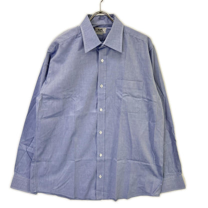 HERMES Blue Selier Button Long Sleeve Shirt Size 41/16