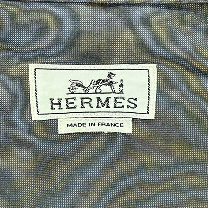HERMES Brown Fly Front Selier Button Long Sleeve Shirt Size 41/16