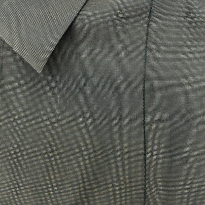 HERMES Brown Fly Front Selier Button Long Sleeve Shirt Size 41/16
