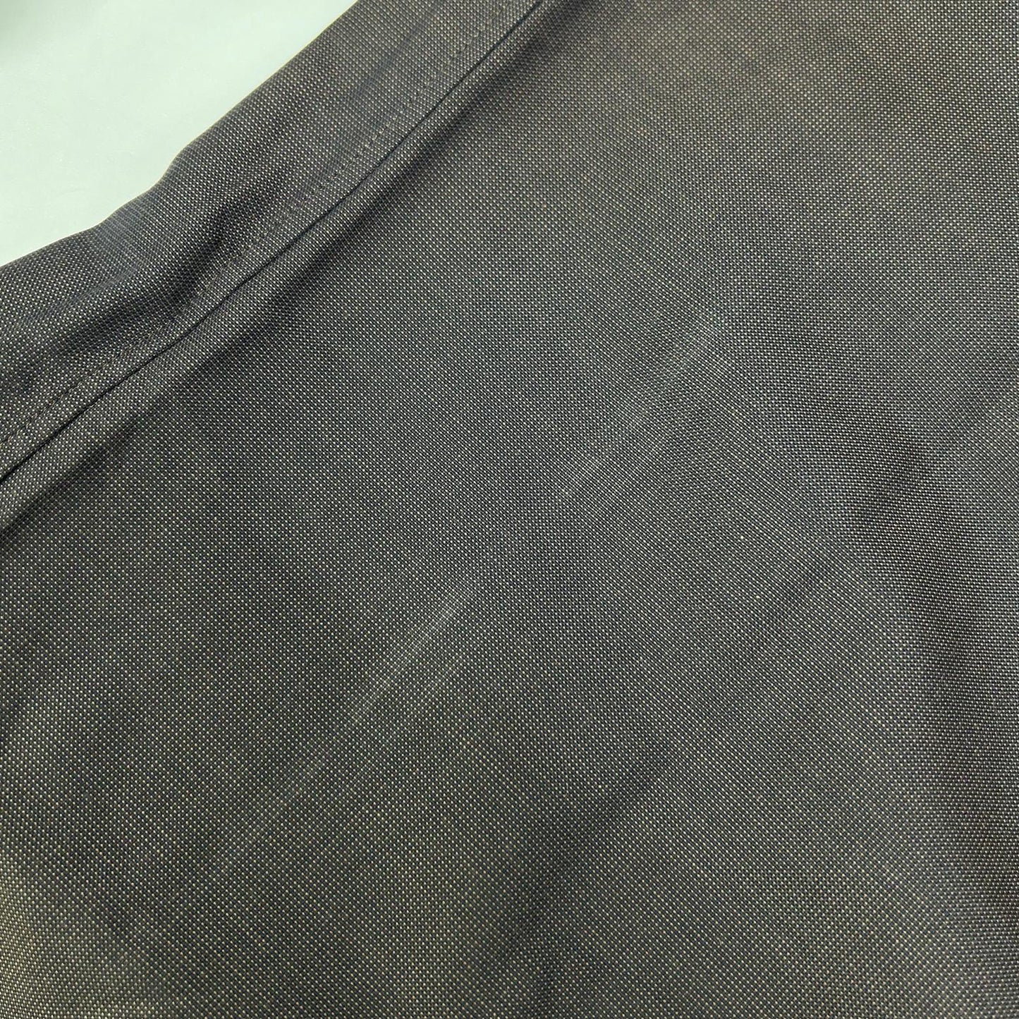 HERMES Brown Fly Front Selier Button Long Sleeve Shirt Size 41/16