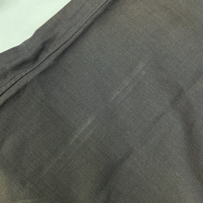HERMES Brown Fly Front Selier Button Long Sleeve Shirt Size 41/16