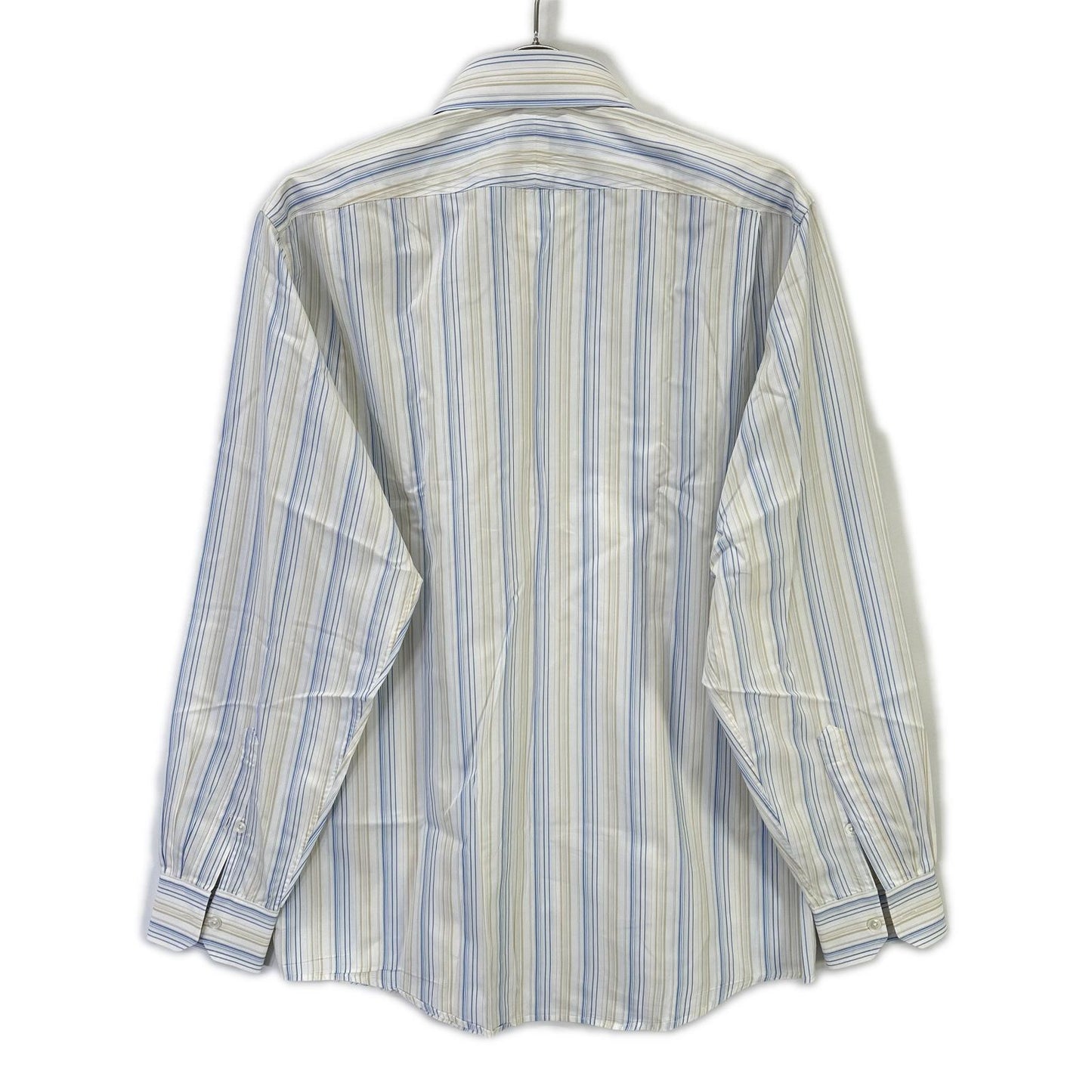 HERMES Striped Cotton Long Sleeve Shirt Size 40-15