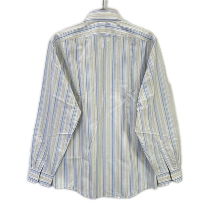 HERMES Striped Cotton Long Sleeve Shirt Size 40-15