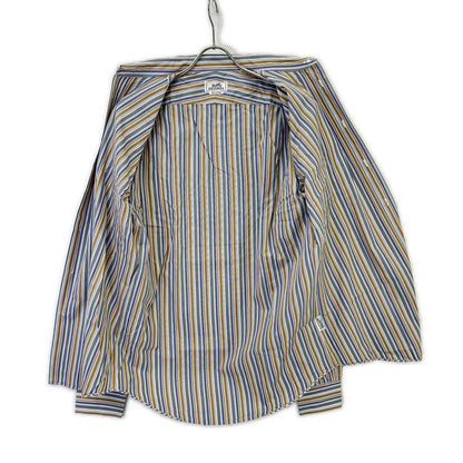 HERMES Striped Sellier Button Long Sleeve Shirt Size 40-15