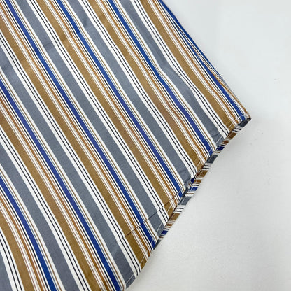 HERMES Striped Sellier Button Long Sleeve Shirt Size 40-15