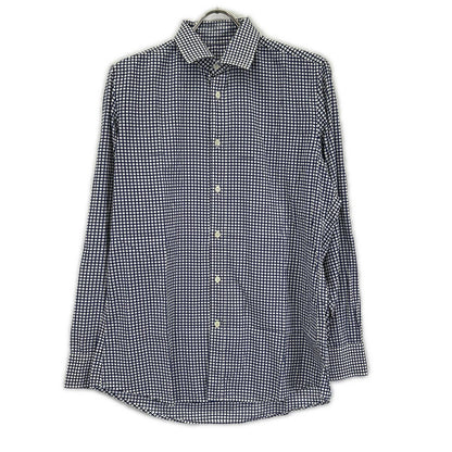 GUCCI Blue/White Check Cotton Shirt Size 40