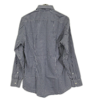 GUCCI Blue/White Check Cotton Shirt Size 40