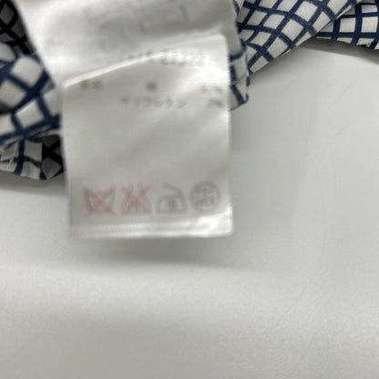GUCCI Blue/White Check Cotton Shirt Size 40