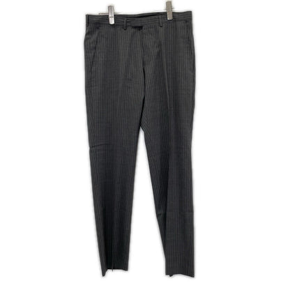 GUCCI Gray Wool Striped Single 3B Suit Size 46