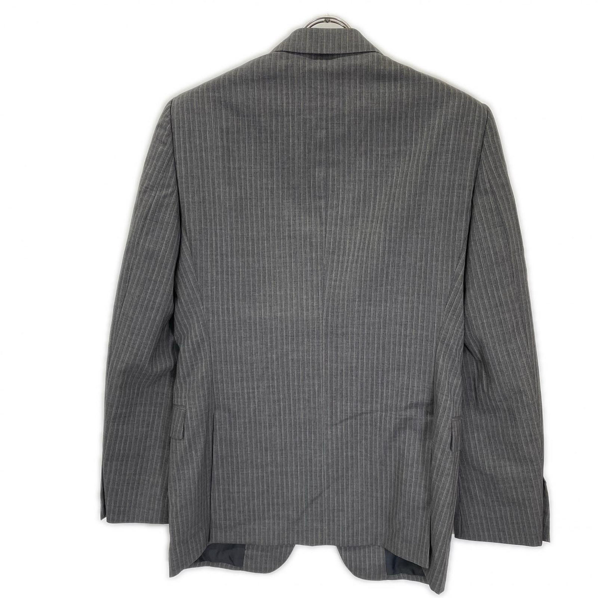 GUCCI Gray Wool Striped Single 3B Suit Size 46