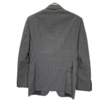 GUCCI Gray Wool Striped Single 3B Suit Size 46