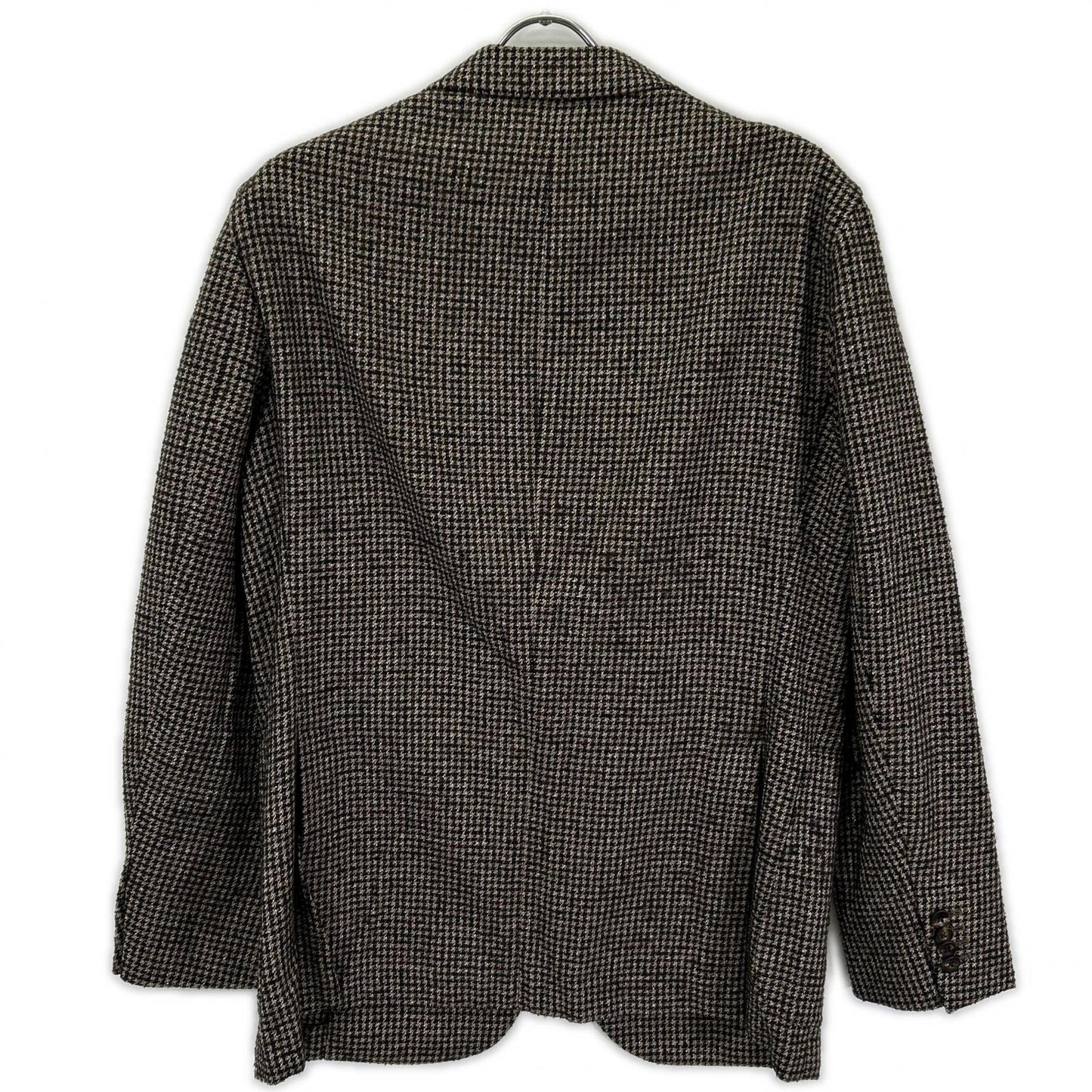 BOGLIOLI Brown DOVER Wool Silk Houndstooth Blazer Size 50
