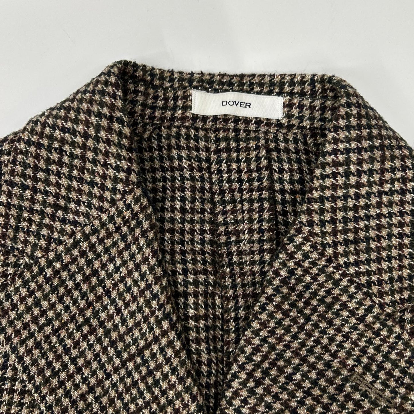 BOGLIOLI Brown DOVER Wool Silk Houndstooth Blazer Size 50