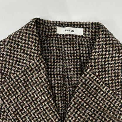 BOGLIOLI Brown DOVER Wool Silk Houndstooth Blazer Size 50