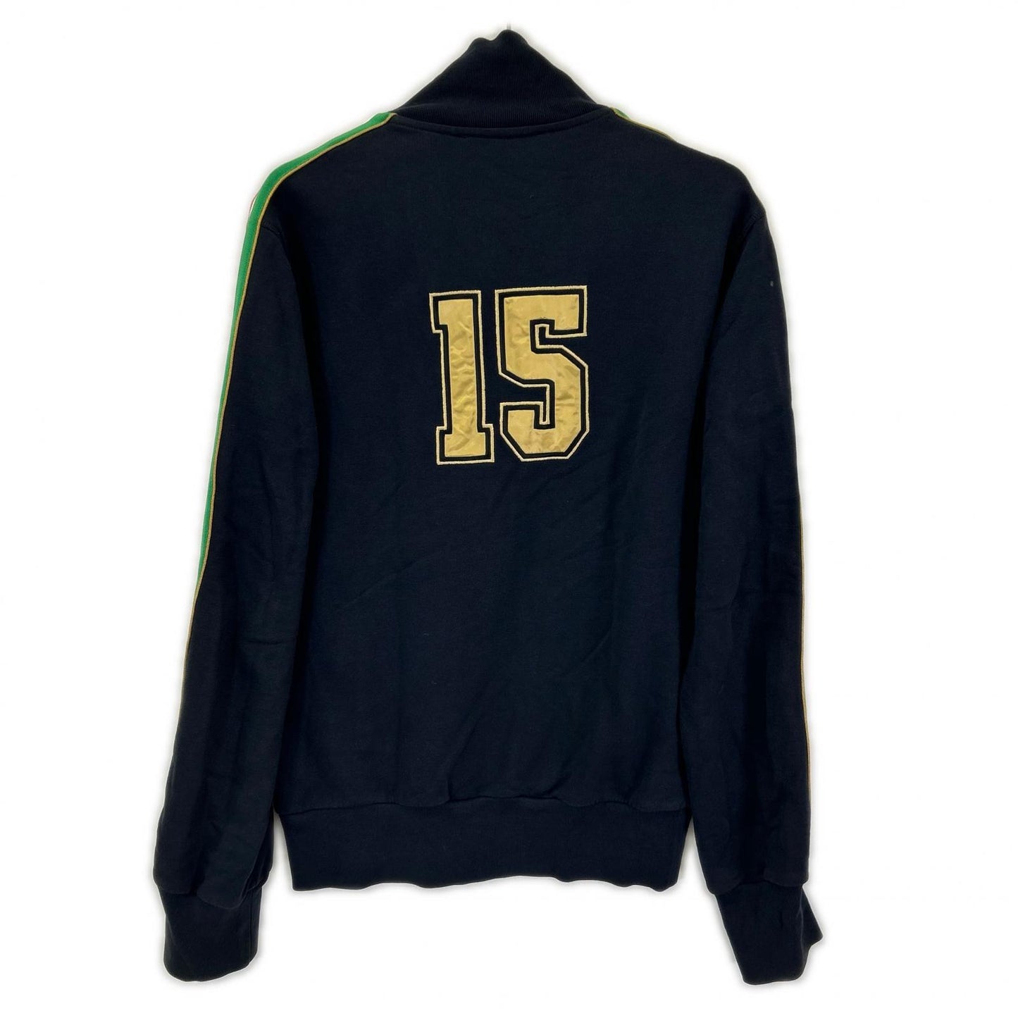 DOLCE&GABBANA Navy Cotton Emblem Patch Track Jacket Size 48