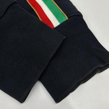 DOLCE&GABBANA Navy Cotton Emblem Patch Track Jacket Size 48