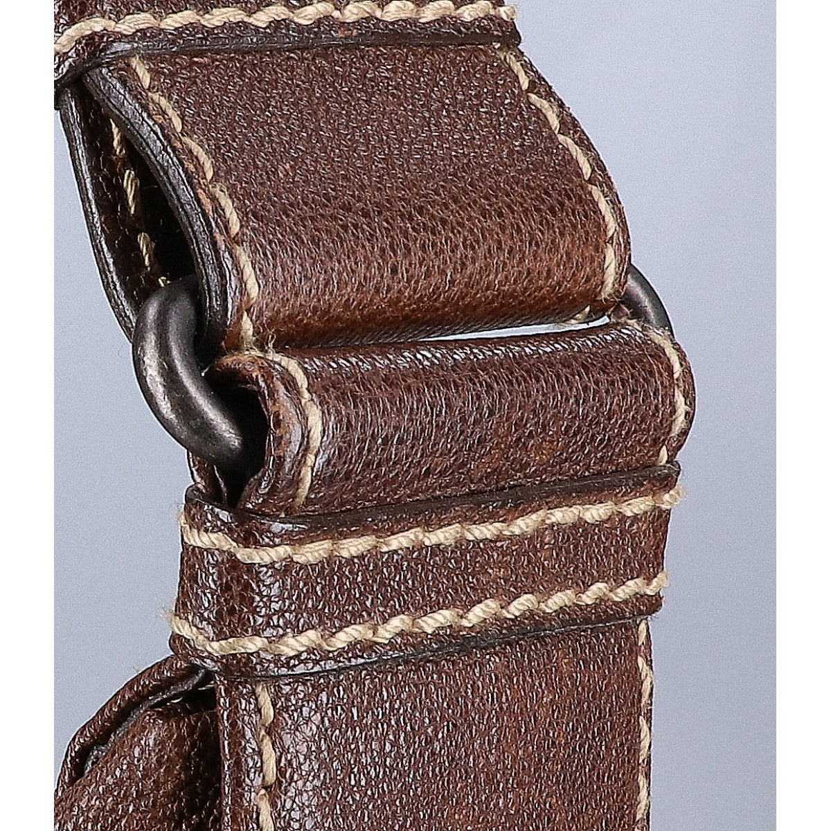 BOTTEGA VENETA 179335 Leather Shoulder Bag Dark Brown