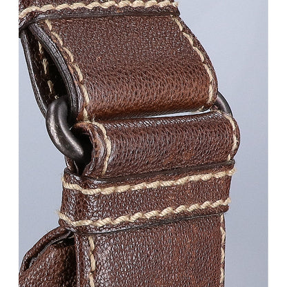 BOTTEGA VENETA 179335 Leather Shoulder Bag Dark Brown
