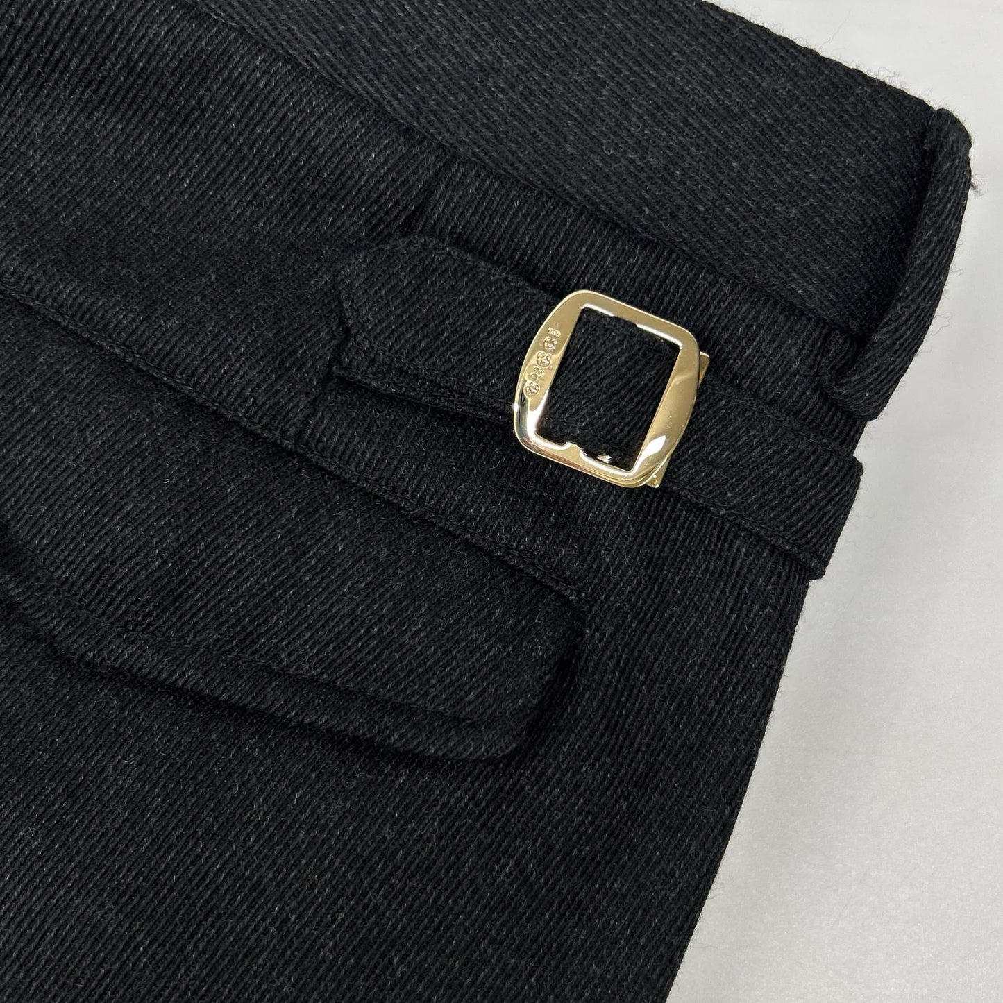 GUCCI Black Wool Dress Pants Size 44